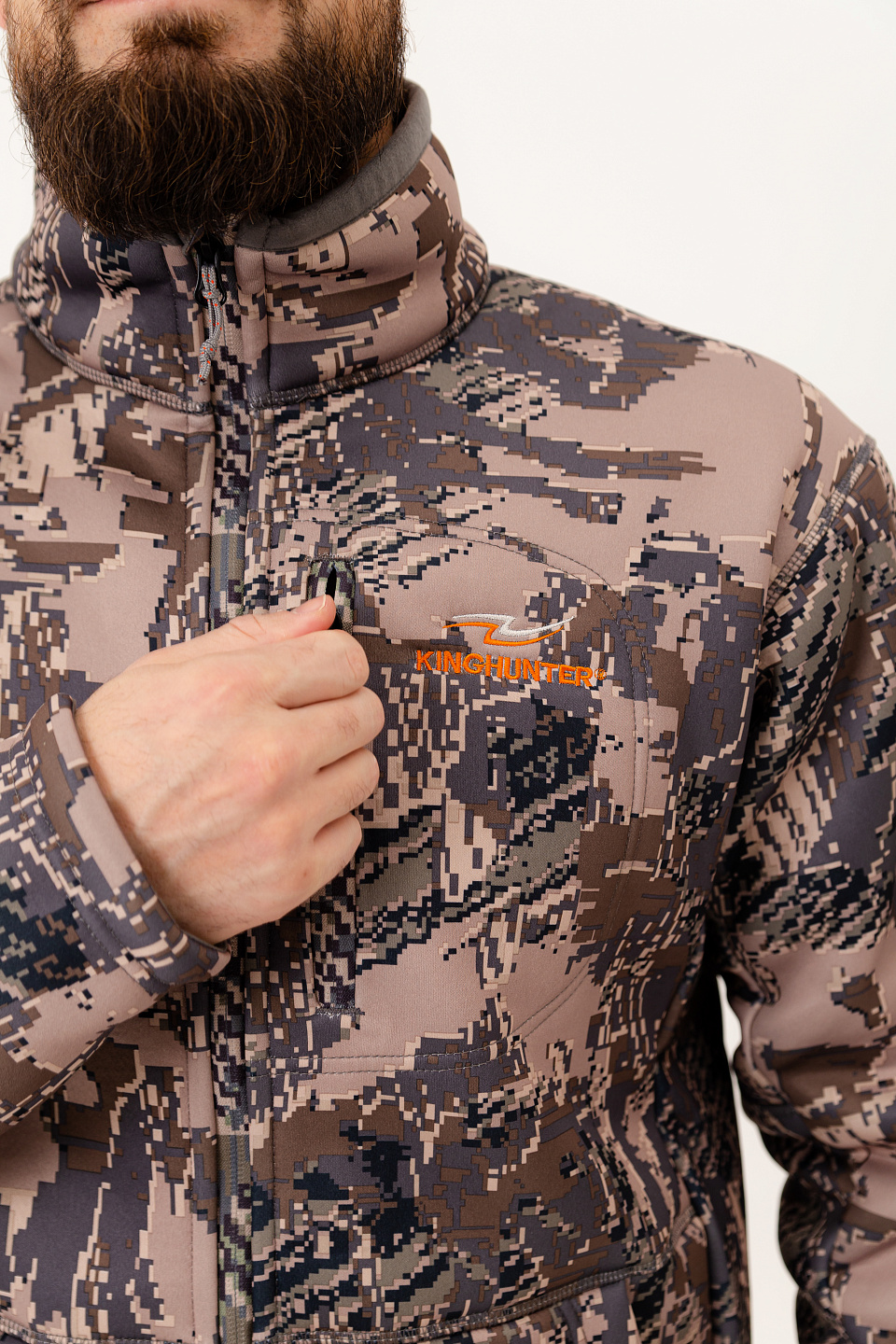 Куртка флисовая JACKET Camo Gray