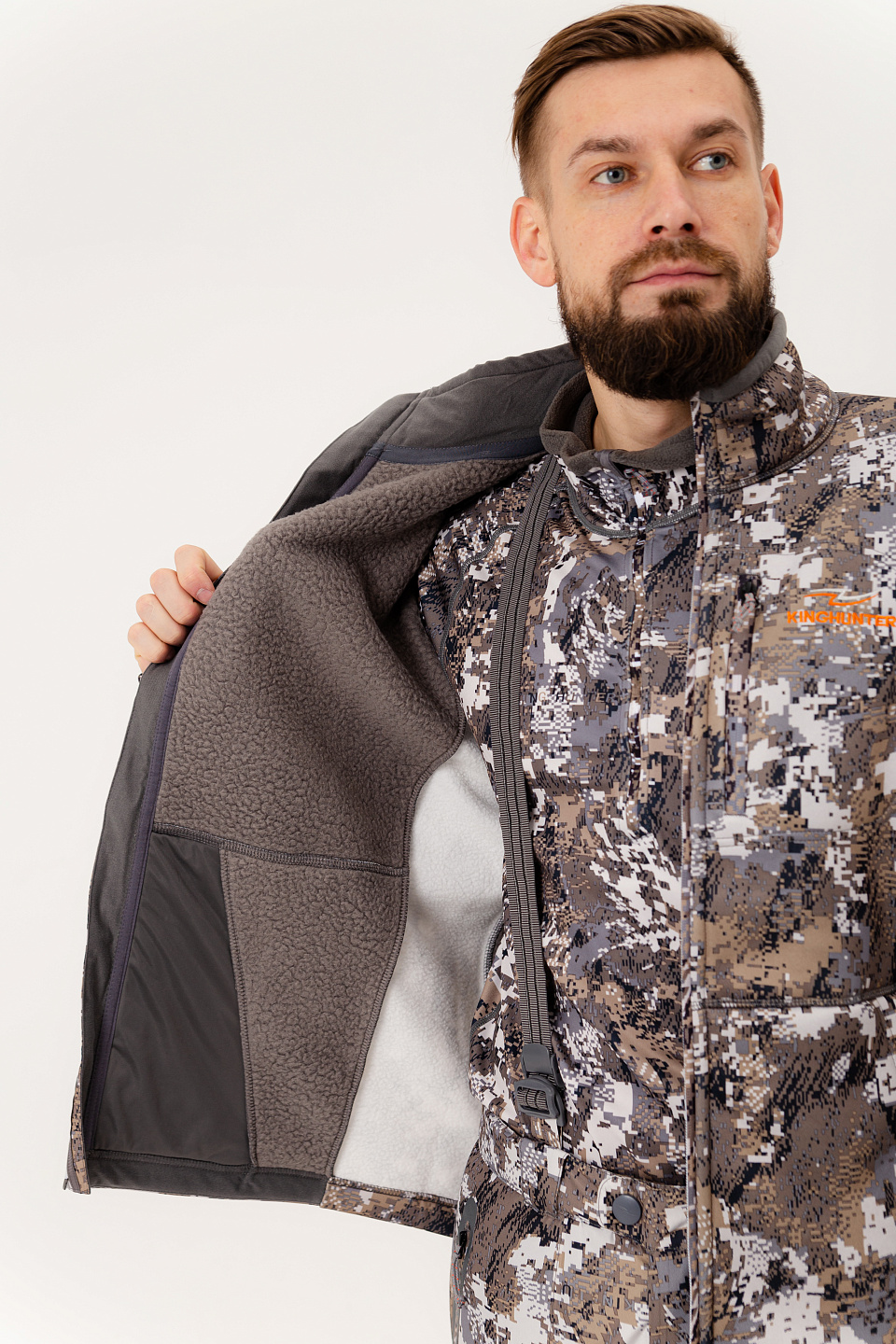 Куртка флисовая JACKET Camo SNOW