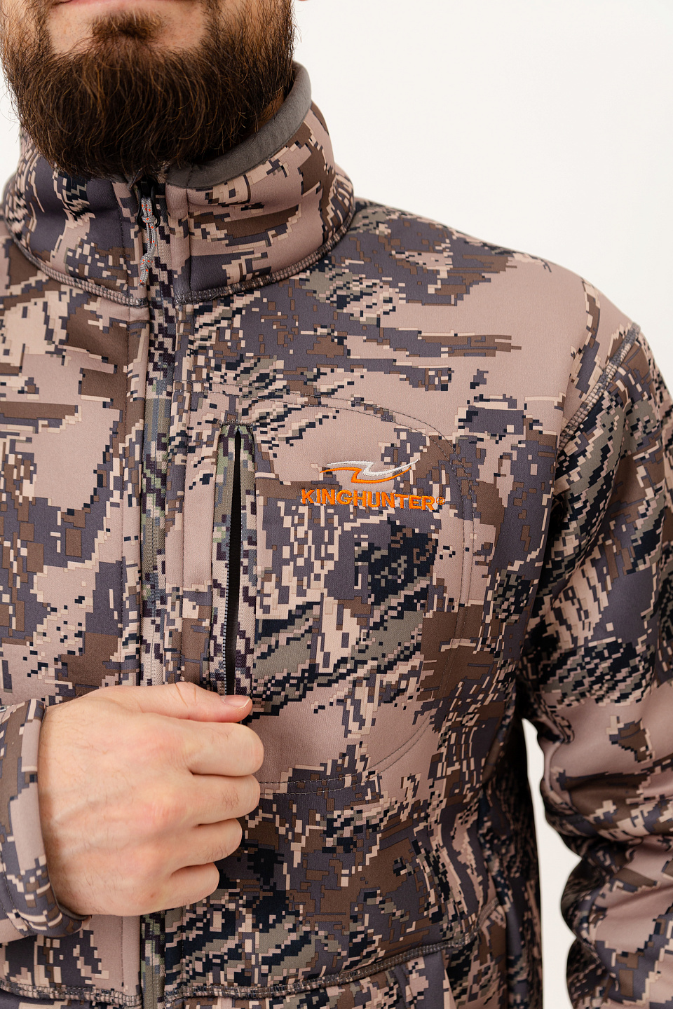 Куртка флисовая JACKET Camo Gray