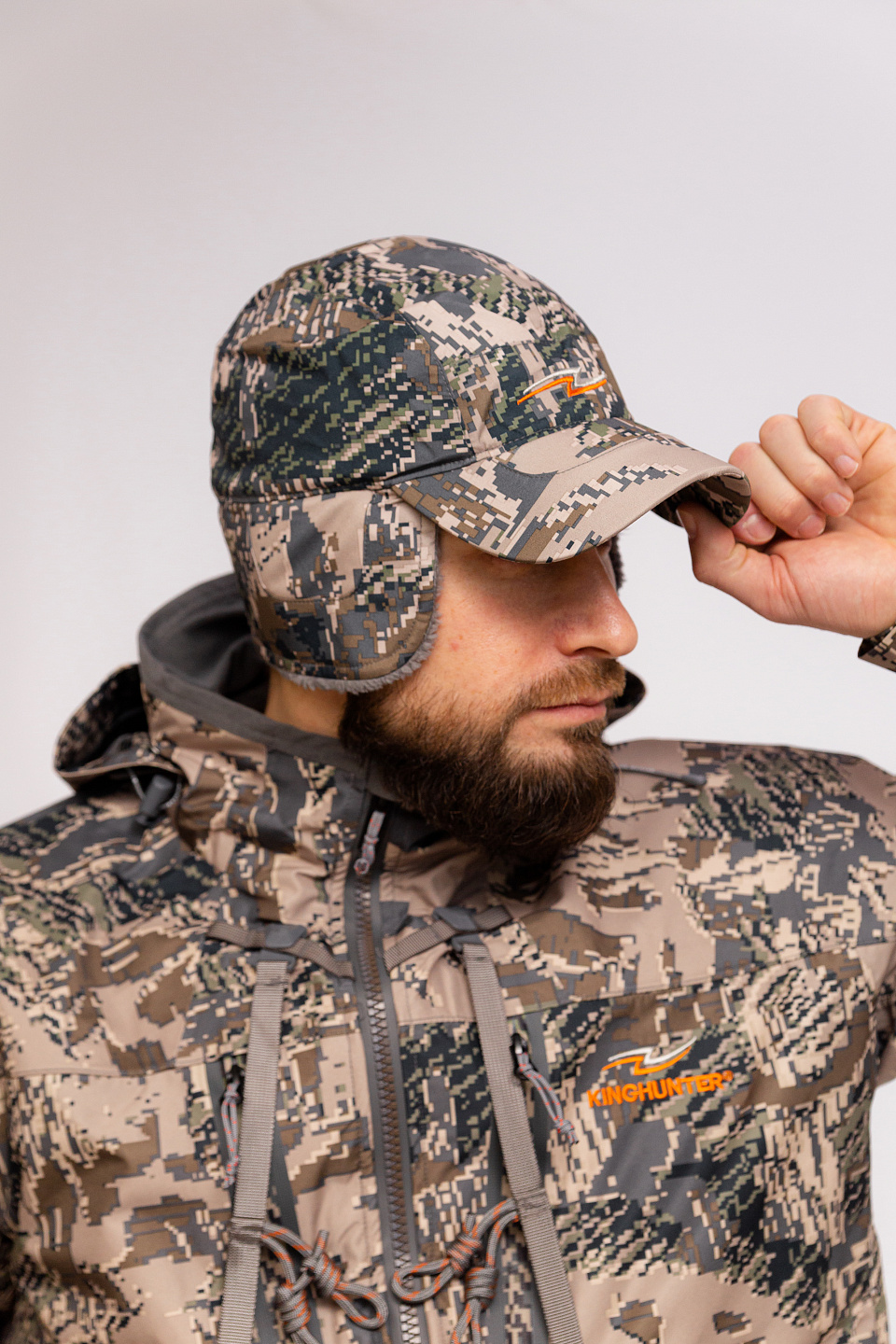 Шапка Hybrid Cap Camo Gray