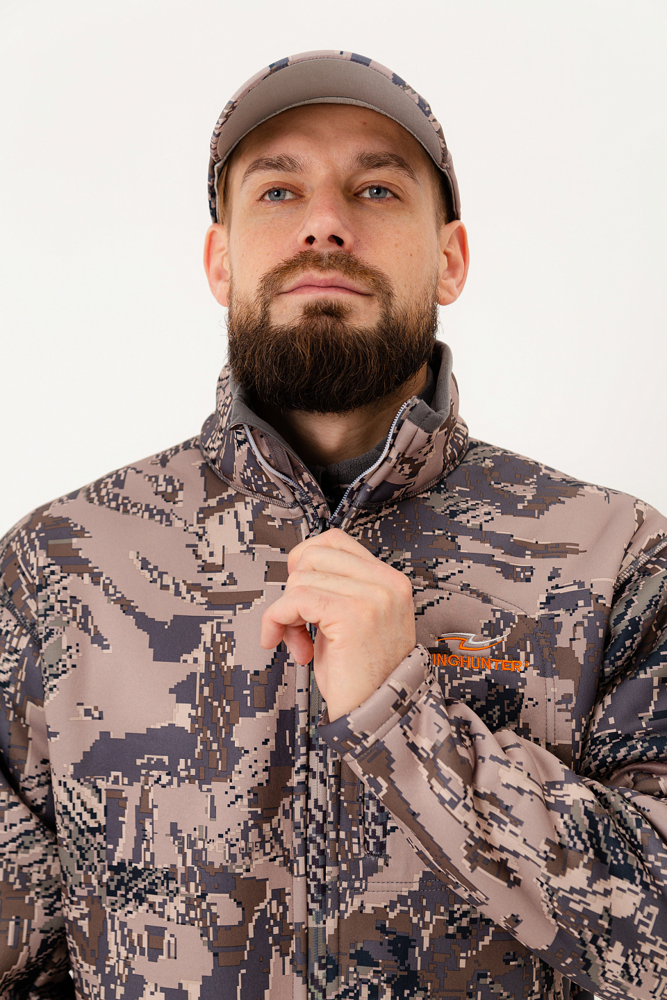 Куртка флисовая JACKET Camo Gray